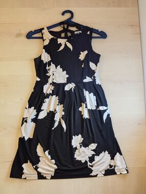 Cynthia Rowley Black and White Knee Length Tank Dress Medium